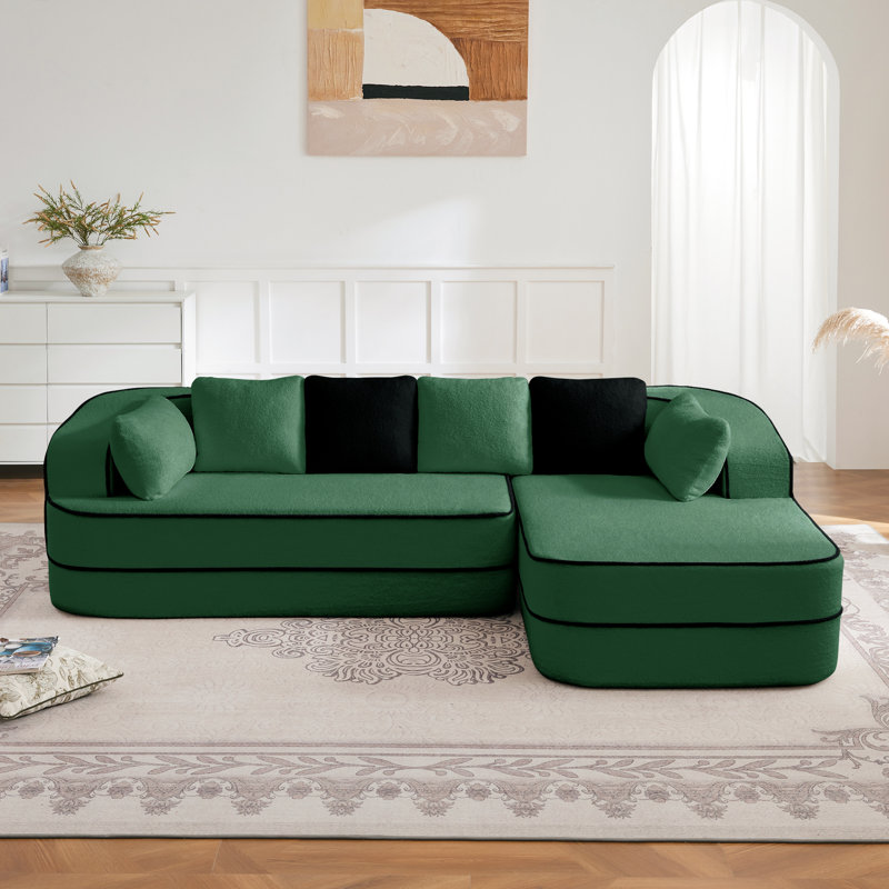 Canapé désossé 32D Teddy, Vert