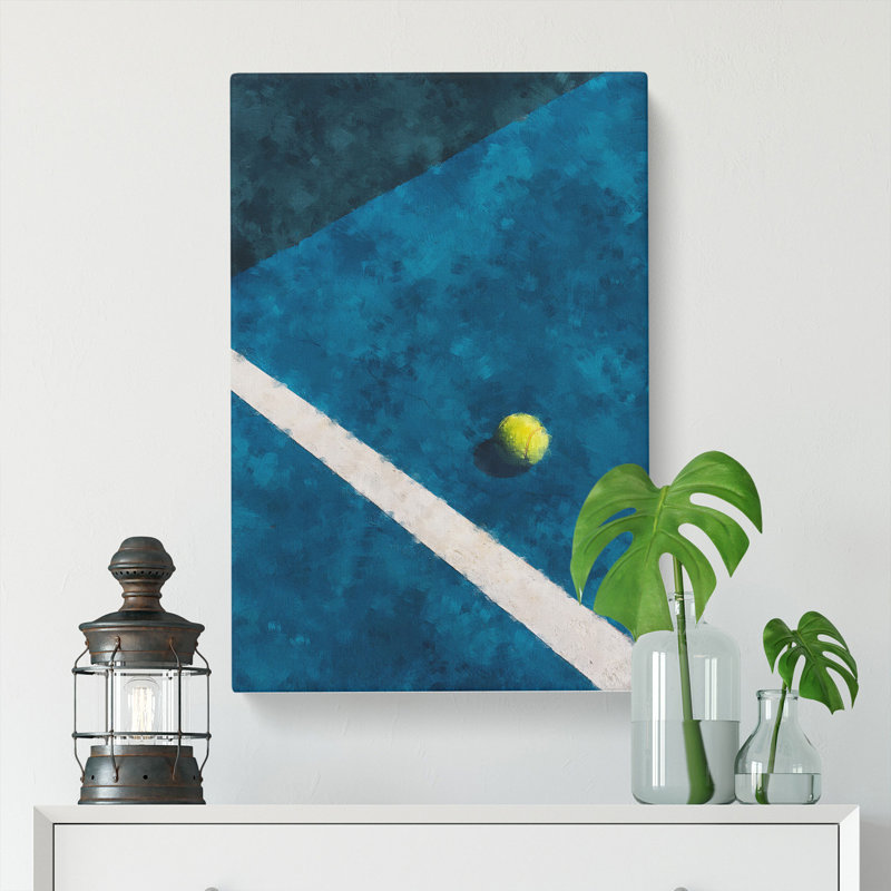 The Tennis Court - Wrapped Canvas, 76cm H x 50cm W x 3cm D