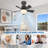 60-watt Equivalent Dimmable Led Light Bulb With Selectable Color Temperature, Socket Fan Light With Remote, E26/medium (standard) Base (1-pack)-121686819
