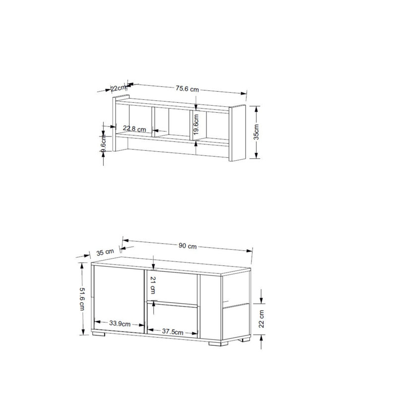 Portemanteau avec banc et rangement pour chaussures, Blanc/chêne