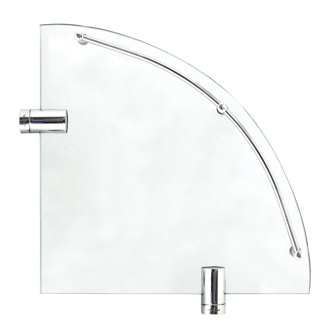 Azah Corner Glass Wall Shelf Latitude Run® 