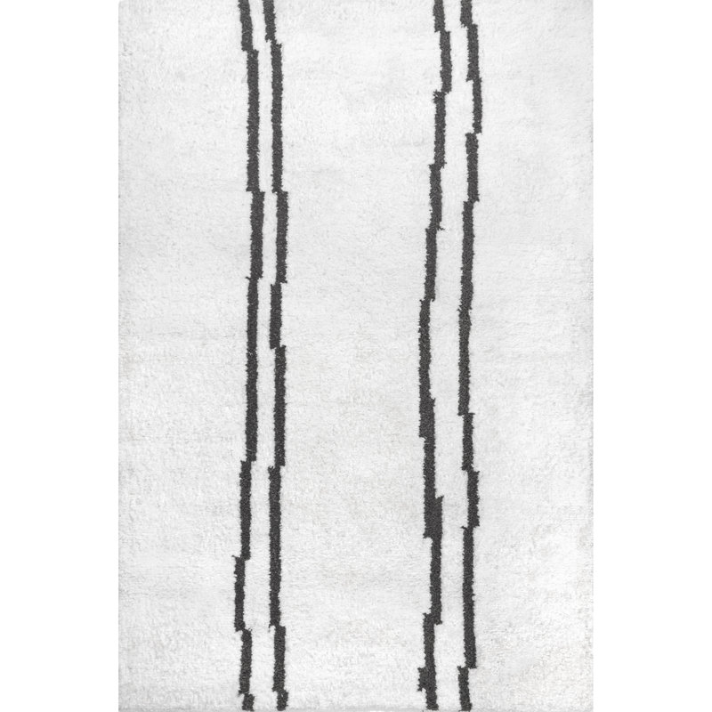 Tapis ivoire fait à la main Evia_MTMI01A, Rectangle 5 pi x 8 pi