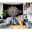 Tapisserie psychédélique en polyester avec accessoires de suspension inclus