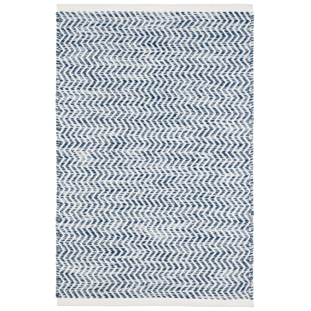 Coastal Blue Handwoven Indoor/Outdoor Rug Dash and Albert Rugs Rug