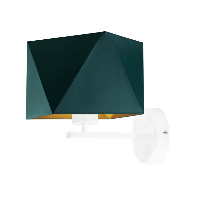 Odis Armed Sconce, Green, Chrome
