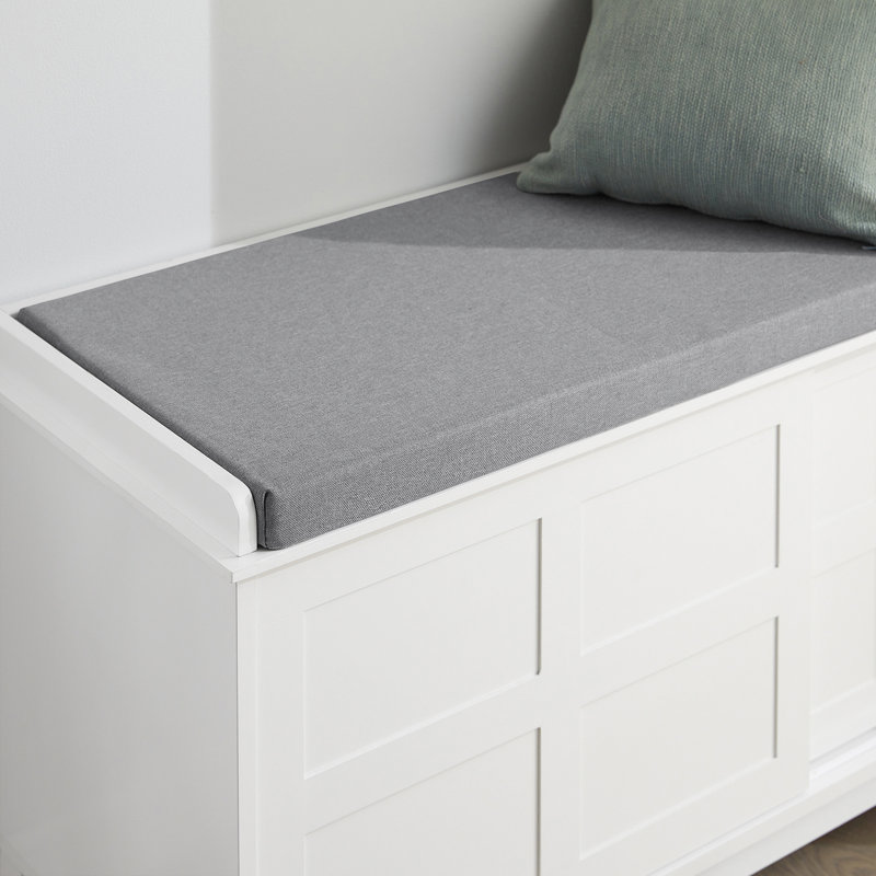 Asheli Polyester Upholstered Storage Bench