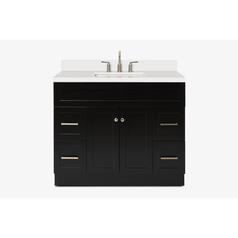 Ensemble de meuble-lavabo simple 43 po Hamlet, Noir