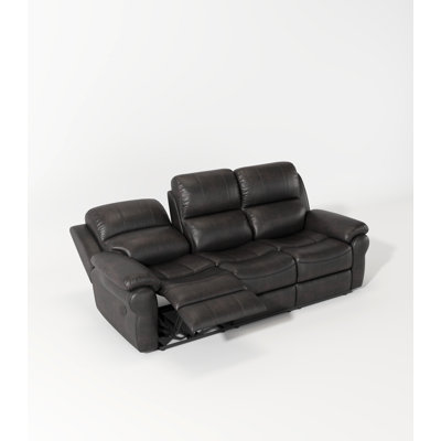 Lingeswaran Power Reclining Sofa with Drop-Down Table, USB Port & Wireless Charger by Ebern Designs