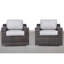 Chaise de patio avec coussins 2