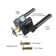 Keyed Entry Lever Lock In Venetian Matt Black For Exterior Door HD1601-DB-ET-1P