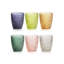 Special Set 6 Tumbler Assorted Glass Colors Cl.27