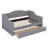 Daybed With two storage drawers And LED, Upholstered Linen Day Bed Frame With Tufted Button Backrest-909913601-909913602