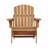 Outdoor Adirondack Chair, Wooden Folding Pre-Assembled Backrest And Seatboard