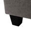 Gris polyvalent avec revêtement doux - Utilisation dans diverses pièces, pieds en bois de bouleau, texture élégante en tissu 24,33 po x 16,31 po pour tout espace, P 18,15 po x H 16,31 po-912859749