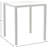 Square Outdoor Bar Table , 35 " W 35 " D-84469673