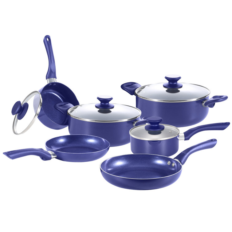 13-Piece Granite Aluminum Cookware Set,  Cookware set, Purple kitchen  accessories, Purple kitchen