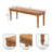 Carvella Solid Wood 53'' Bench