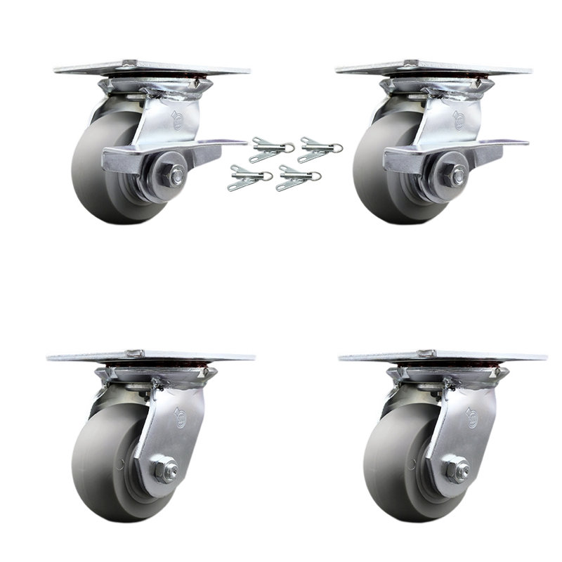 4 Piece Thermoplastic Caster Set