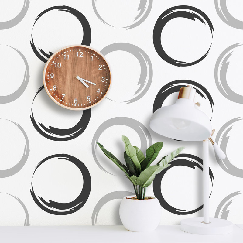 Rouleau de papier peint L 51,18 po x L 41,64 po Garran, Blanc
