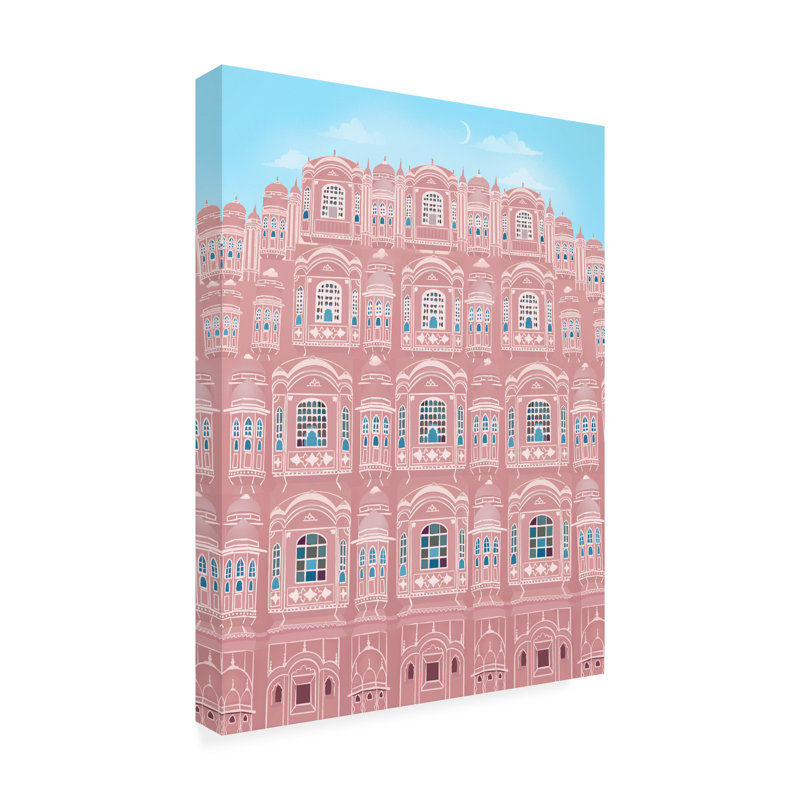 Art sur toile, Bolaire Petra Lizde Jaipur, Inde, H 19 po x l 14 po