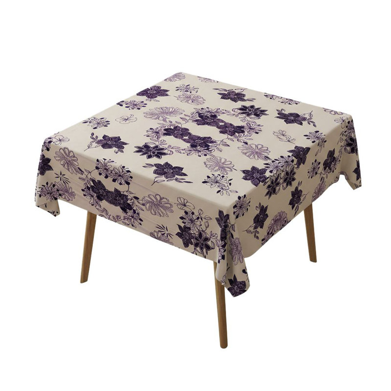 Nappe élégante (55 x 55 pouces), 65% coton / 35% polyester, facile à nettoyer, lavable à la machine à 86 ° F, va au sèche-linge, repassable | Parfait pour la table à manger et les occasions spéciales, design durable et élégant