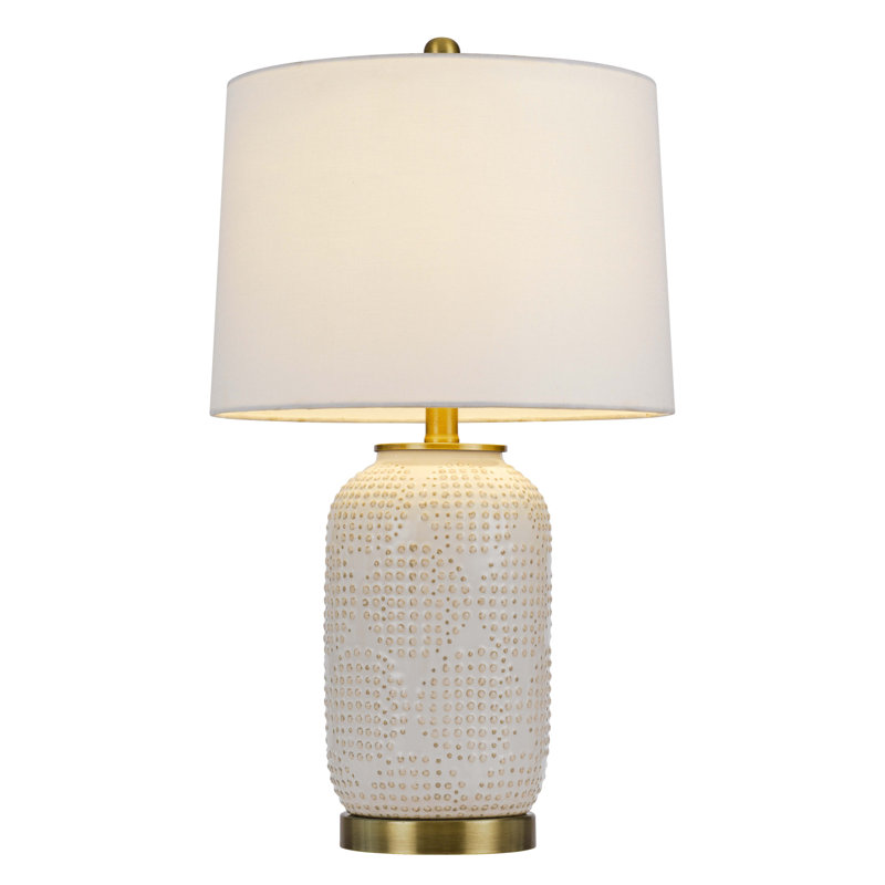 Lampe de table blanche 24 po Tran