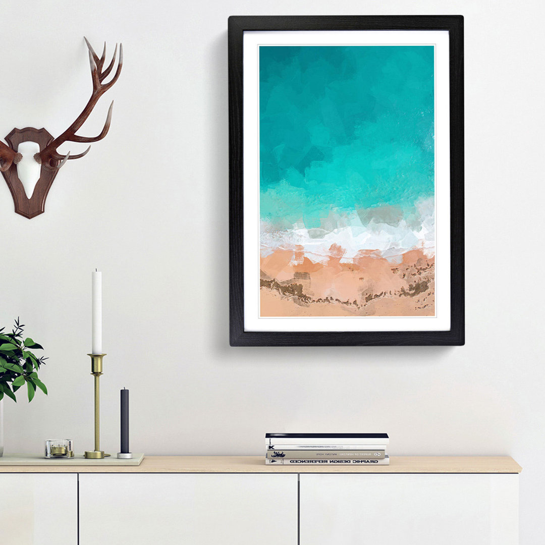 Sydney Australia Beach in Abstract - Framed Print