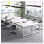 Bureau de direction grand bureau d'ordinateur moderne avec cadre en métal épais-144723762