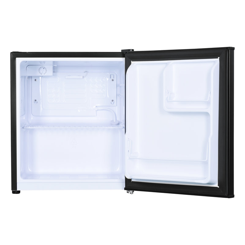 Black Compact Energy Star Mini Fridge with Reversible Door