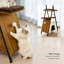 Arbre à chat moderne de 185 cm pour chats d'intérieur - Arbre à chat à plusieurs niveaux avec griffoirs, niches, grande plateforme et coussins amovibles - Meuble pour chat en bois-529595665