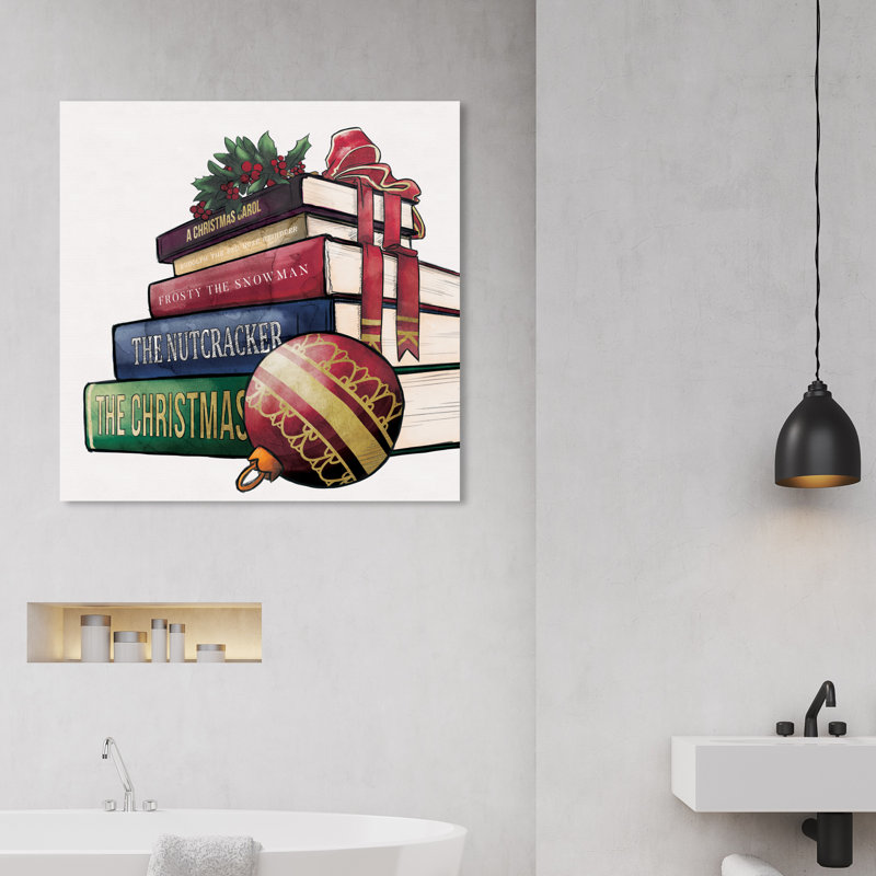 «Holiday Tales», peinture sur toile, H 30 po x l 30 po x P 1,5 po