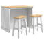 Solid Wood Kitchen Island Set