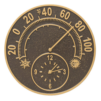 Solstice 14" Clock Thermometer