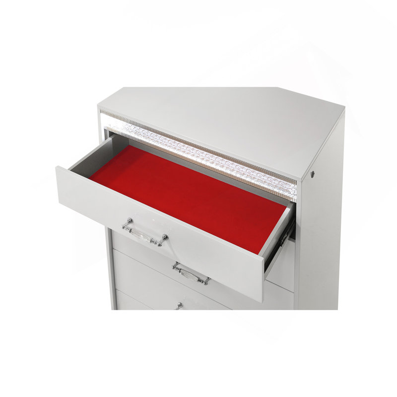 Commode 5 tiroirs Glam