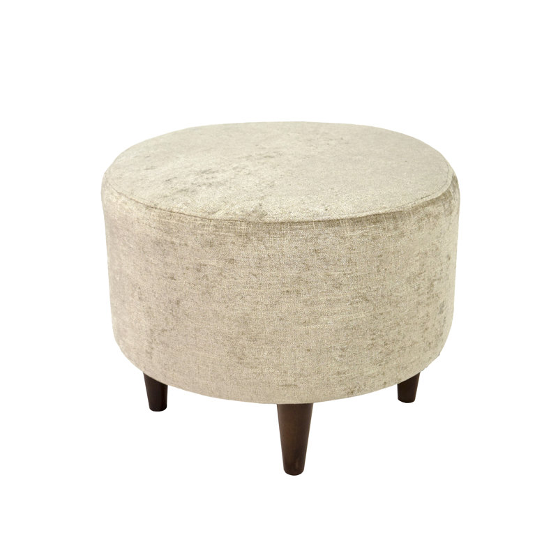 Trenton Upholstered Ottoman, Sterling