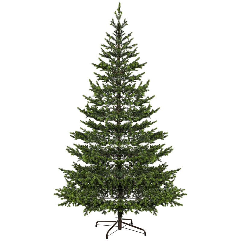 Arbre de Noël artificiel 7 pi avec base en acier et 4306 pointes, H 7 pi, Oui