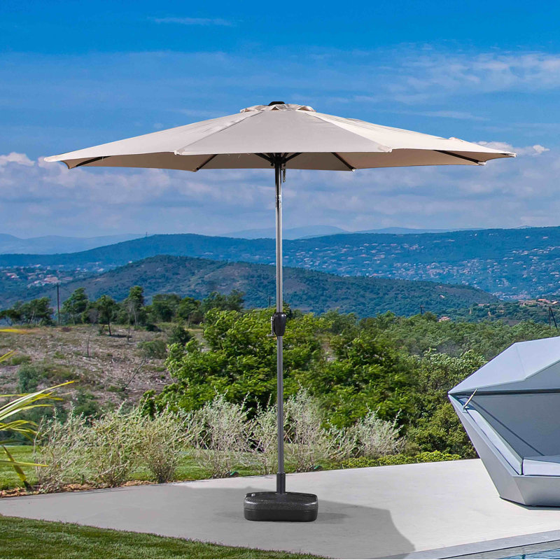 Parasol de marché 118 po Audryanna, Beige