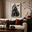 Art mural noir et blanc sur toile-1330040226