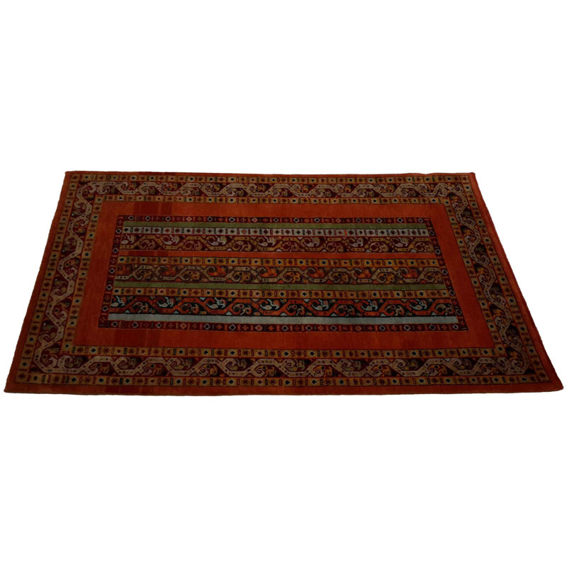 Paightyn Oriental Area Rug in Multicolor Orange