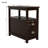 End Table, Narrow Nightstand With 2 Drawers and Open Shelf