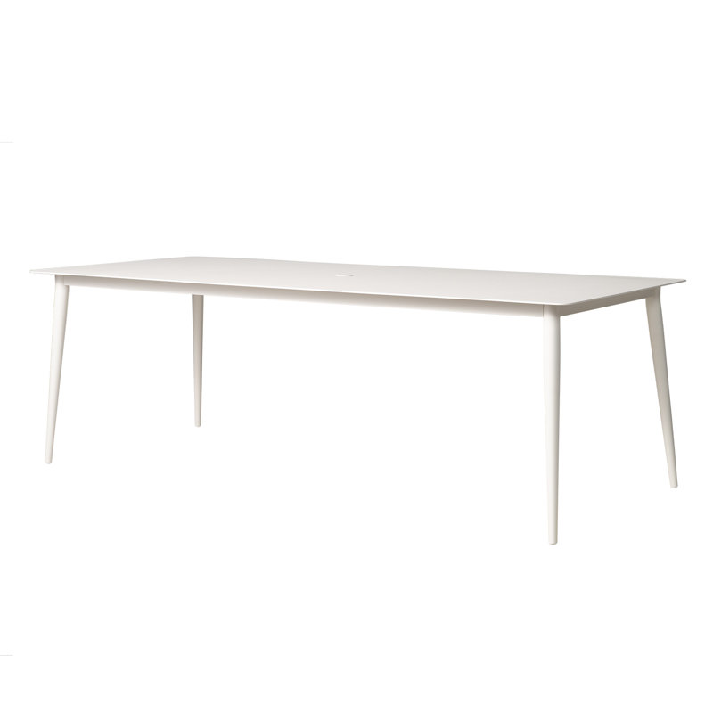 86" Rectangle Umbrella Table, Black