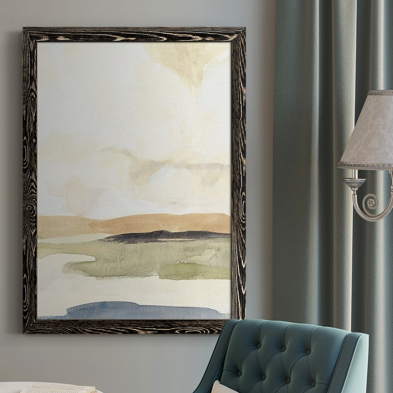 Eba Slate Mouvement II, reproduction d'art sur toile, Toile encadrée noire, H 43,5 po x l 31,5 po, Pas de tapis