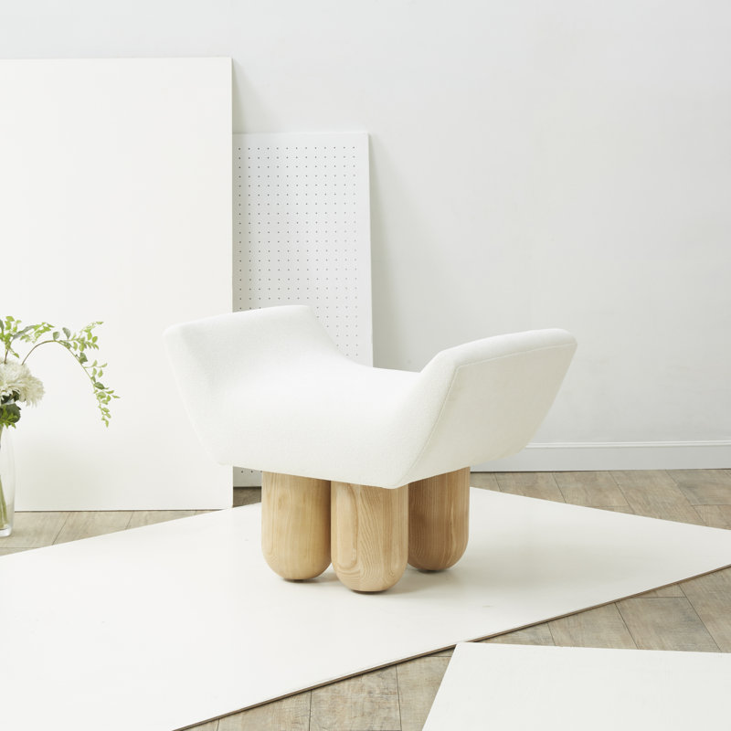 Giancarlo Ottoman, Ivory Fabric