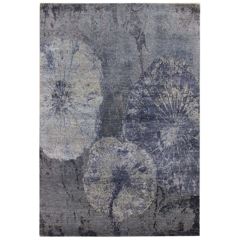 Spotlight Abstract Area Rug in Gray