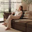 Fauteuil d'appoint rembourré avec accoudoirs brun Adrielle-1507515083