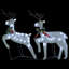 Décoration de Noël renne et traîneau avec éclairage de Noël à DEL-1370318174