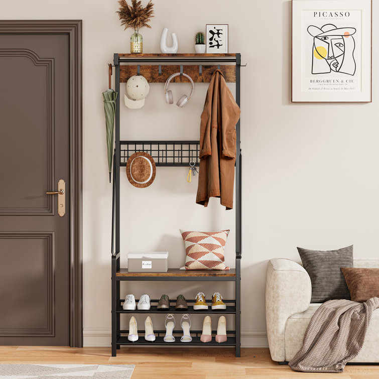 Benjam Hall Tree 27.56'' Wide with Bench and Shoe Storage