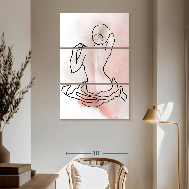 Esquisse de silhouette de Leisha II, H 65 po x l 42 po