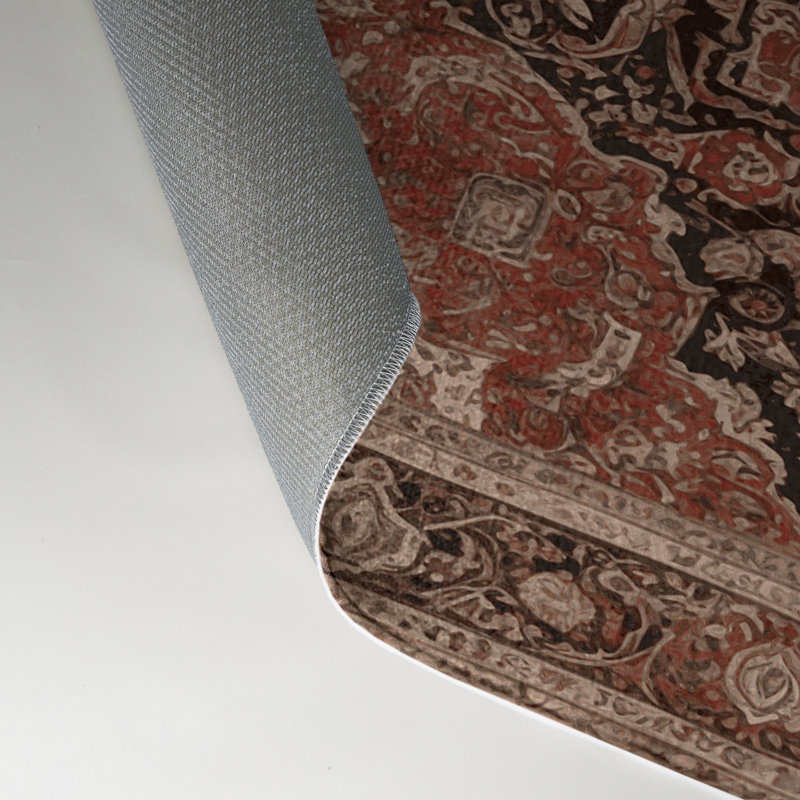 Tapis d'intérieur et d'extérieur brun Persian, Rectangulaire 3 pi x 5 pi