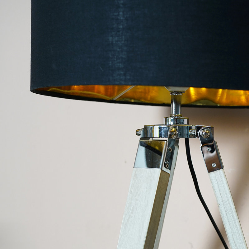 Dearing Wood Tripod Lamp, Yes